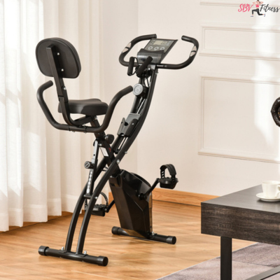 Vélo d'appartement Pliable et Silencieux - Idéal Petits Espaces | SBV Fitness ™