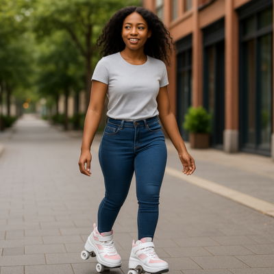 Patins à roulettes rétro femme – Confort & style urbain | STRONG & FIT™
