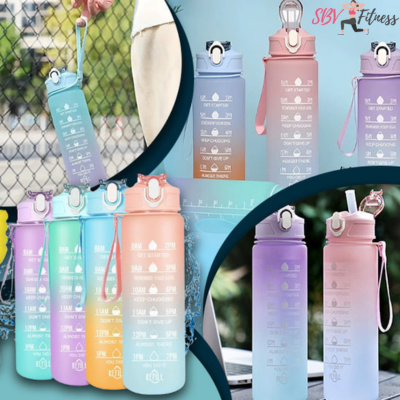 Gourde Motivation Sport & Fitness YOGAZEN FIT™- La Bouteille Réutilisable Idéale avec Infuseur à Fruits