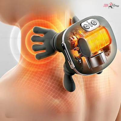 Masseur Portable Polyvalent & Chauffant – Mains Libres pour Corps Entier, Nuque & Dos