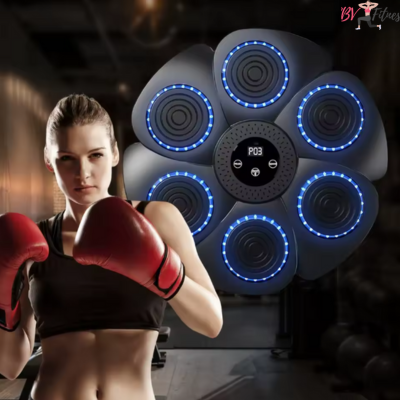 Machine de Boxe Murale Intelligente : Kit Fitness Femme (Gants Inclus)